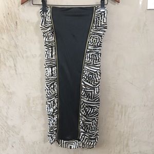 bebe Addiction Gold and Black dress